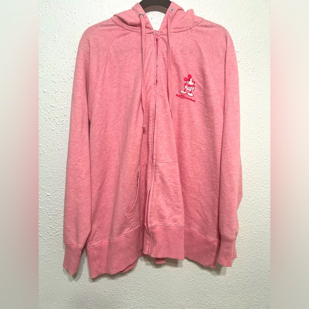 Disney sweatshirt, cozy soft lightweight Mickey Mouse zip up SZ 3X